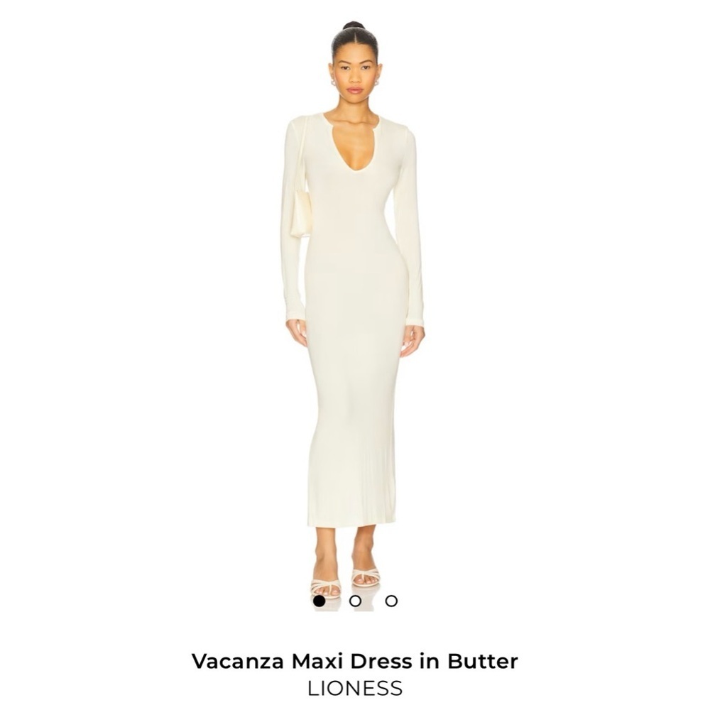 LIONESS Vacanza Maxi Dress in Butter Size S